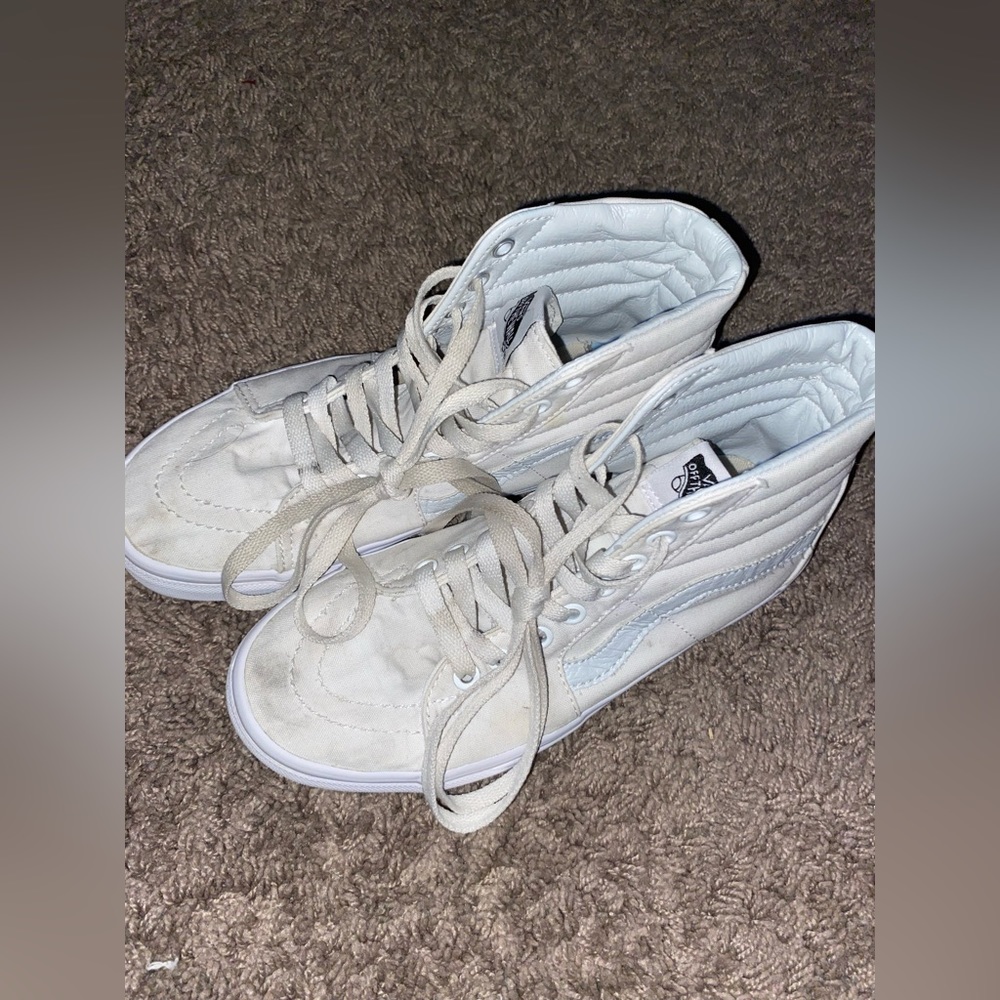 White High Top Vans